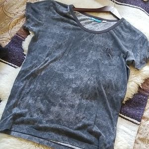 BDG Oversized Vintage Acid Wash Black long Tee